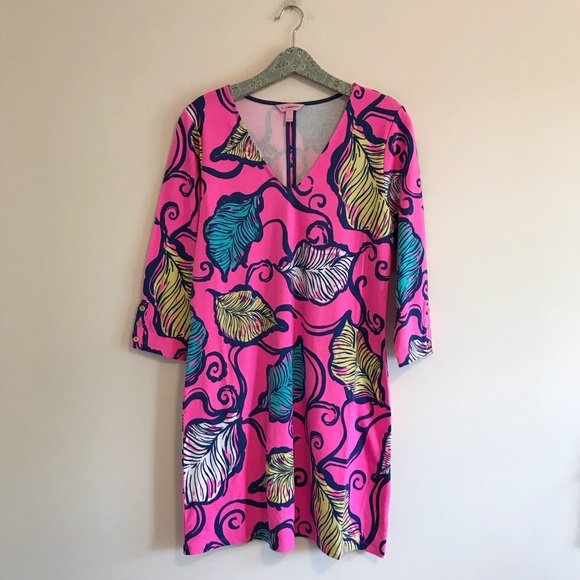 Lilly Pulitzer Dresses & Skirts - Lilly Pulitzer | Clarke Leaves in The Breeze Dress
